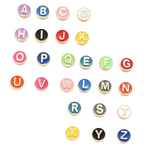 Gadpiparty 5 Sätze Alphabet Zubehör Zum Herstellen Von Zahlen Alphabet Perlen Buchstaben Bastelperlen Verschiedene Perlen Alphabete Abstandsperlen Armband Zubehör Armband 26 Stück * 5 von Gadpiparty
