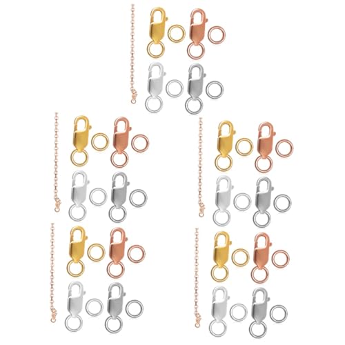 Gadpiparty 5 Sätze Armbandzubehör Schnalle Schlüssel Hängend Schmuck Verschluss Schließungen Schmuckverschluss Karabinerverschlüsse Für Die Schmuckherstellung S925 4 Stück * 5 von Gadpiparty