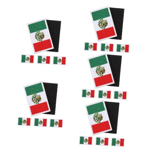 Gadpiparty 5 Sätze Aufnäher Mit Nationalflaggen Bügelbare Flaggen Patches Für Diy Kleidung Jacken Hüte Taschen Mexikanische Flagge Strapazierfähig Und Vielseitig Einsetzbar 5 Stück * 5 von Gadpiparty