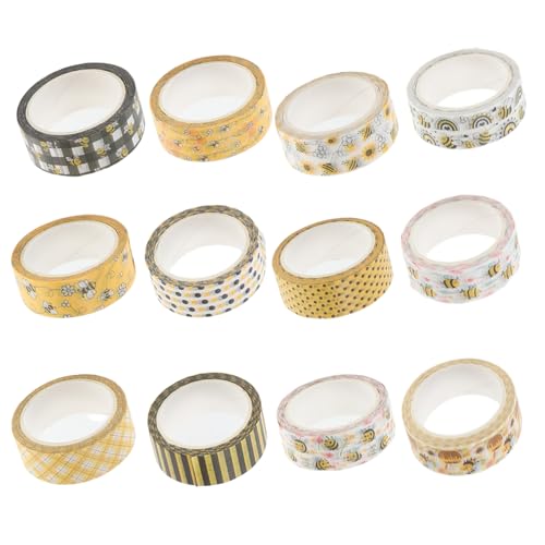 Gadpiparty 5 Sätze Blumenband Bienengartendekoration Waben Verpackung Süßes Band Blumen- Scrapbooking Washi Tape Scrapbooking-klebeband Notizbuch Diy Washi Tape Aufkleber 12 Rollen * 5 Gadpiparty 5 Sätze Blumenband Bienengartendekoration Waben Verpackung Süßes Band Blumen- Scrapbooking Washi Tape Scrapbooking-klebeband Notizbuch Diy Washi Tape Aufkleber 12 Rollen * 5 von Gadpiparty