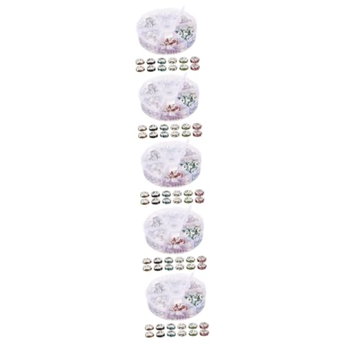 Gadpiparty 5 Sätze Bohren Von Schlangenbox Für Verschiedene Perlen Große Lochperlen Aus Strass Runden Sortimente Runde Lose Perlen Schmuck Biegeringe Glas 180 Stück * 5 von Gadpiparty