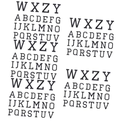 Gadpiparty 5 Sätze Bügelflicken Für Kleidung Buchstaben Benutzerdefinierter Aufnäher Buchstaben Stickerei Patch Abziehen Nähen Chenille Buchstabenflicken Gestickte 26 Stücke * 5 von Gadpiparty
