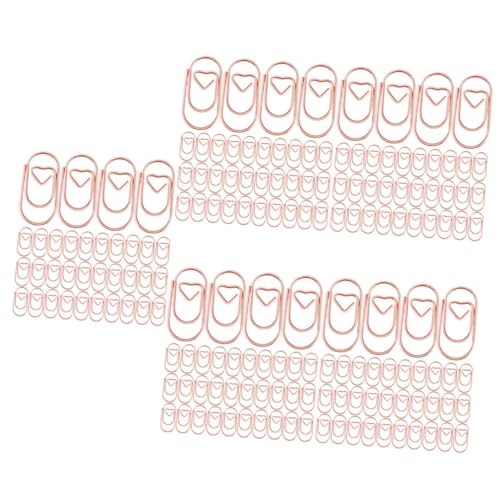 Gadpiparty 5 Sätze Büroklammern Herzform Aus Hochwertigem Kreative Paper Clips Für Dokumentenorganisation Vielseitig Für Büro Schule Zuhause Oder Deko 200 Stück * 5 von Gadpiparty