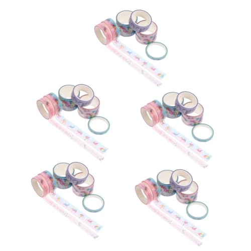 Gadpiparty 5 Sätze Diy Kartonaufkleber Mit Einhorn Dekorative Papierbänder Für Handbücher Tagebücher Fotoalben Bastelprojekte Und Vielseitige Klebebänder Für Ideen 6 Rollen * 5 von Gadpiparty