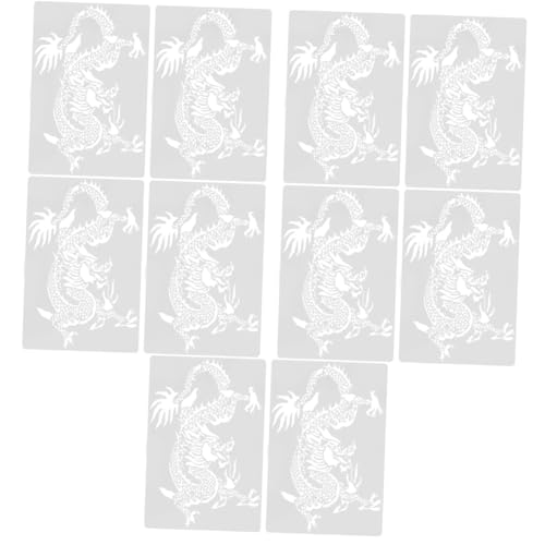 Gadpiparty 5 Sätze Drachenform-malvorlage Drachen-schablone Drachenschablonen Zum Malen Malschablonen Wandzeichnungsschablone Drachenmalerei Drachenplastikschablone Pvc Weiß 2 Stücke * 5 Gadpiparty 5 Sätze Drachenform-malvorlage Drachen-schablone Drachenschablonen Zum Malen Malschablonen Wandzeichnungsschablone Drachenmalerei Drachenplastikschablone Pvc Weiß 2 Stücke * 5 von Gadpiparty