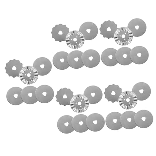 Gadpiparty 5 Sätze Ersatz Rotationsklingen Zum Nähen Von Teilen Stoff Beschichtet Mehrfach Rollen Rollschneider Papier Rotationsschneider Klein Rund Echte Rotierende 6 Stück * 5 von Gadpiparty