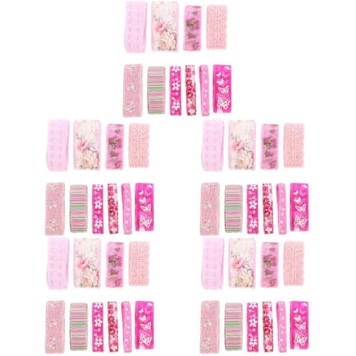 Gadpiparty 5 Sätze Geschenkband Blumenmuster Vielseitiges Und Zuschneidbares Dekorationsband Für Diy Projekte Geschenkverpackungen Und Partydekorationen 10 Stück * 5 von Gadpiparty