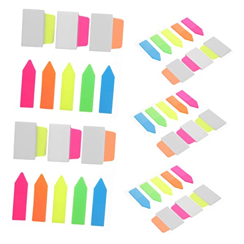 Gadpiparty 5 Sätze Haftnotizen für Haustiere Registerkarten zum Kommentieren von Büchern Unterlage bunt Buchmarker PET Buchmarker Aufkleber Seite klebrige Registerkarten Buchregisterkarten von Gadpiparty