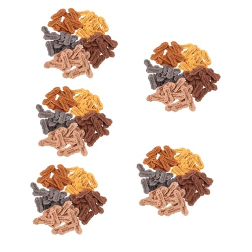 Gadpiparty 5 Sätze Handmade Kleidung Etiketten Geprägte Lederlabels Hautfarbe Für Diy Nähprojekte Personalisierbare Labels Zum Annähen Für Kleidung Und Accessoires 100 Stück * 5 von Gadpiparty