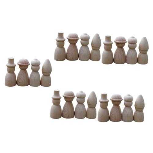 Gadpiparty 5 Sätze Holz Puppendolls Unbemalte Diy Figuren Holz Dekoration Für Kinderzimmer Gestalten Vielseitige Verwendung Dekoration Oder Fotorequisiten 4 Stück * 5 von Gadpiparty