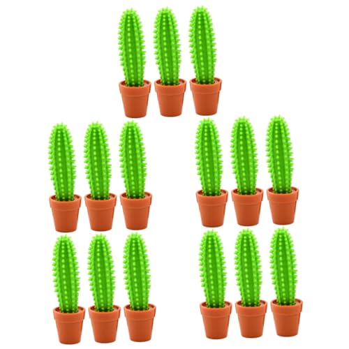 Gadpiparty 5 Sätze Kaktus Bonsai -kugelschreiber Form Heimbüro Party Kaktus Briefpapier Kaktus Kugelschreiber Grün Plastik 3 Stück * 5 von Gadpiparty