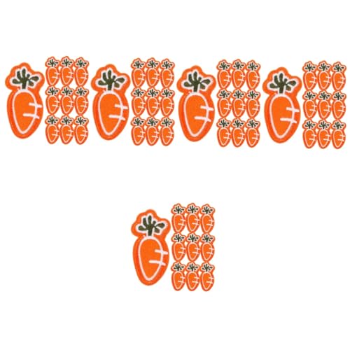 Gadpiparty 5 Sätze Karottenstoffaufkleber Patch Nähen Bestickt Für Kleidung Lustig Kleider Hutflecken Stoffflecken Dekorative Eisenflecken Süße Aufnäher Diy Eisenflicken Vlies 10 Stück * 5 von Gadpiparty