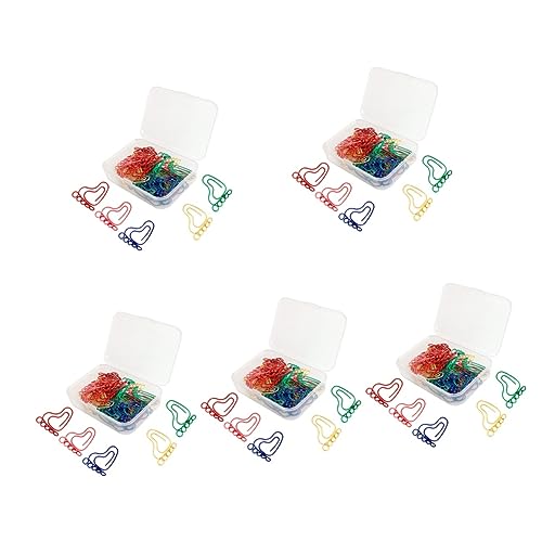 Gadpiparty 5 Sätze Kleine Fußabdruck Büroklammern Bunte Binder Clips Für Dokumentenorganisation Vielseitig Einsetzbar Für Notizen Fotos Und Dekoration 30 Stück * 5 von Gadpiparty