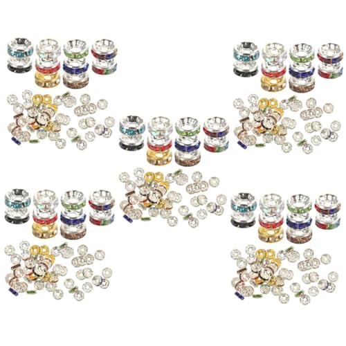 Gadpiparty 5 Sätze Kristall Spacer Perlen Für Diy Schmuck Bastelzubehör Runde Abstandsperlen Mischfarben Für Armbänder Und Halskettengestaltung 300 Stück * 5 Gadpiparty 5 Sätze Kristall Spacer Perlen Für Diy Schmuck Bastelzubehör Runde Abstandsperlen Mischfarben Für Armbänder Und Halskettengestaltung 300 Stück * 5 von Gadpiparty