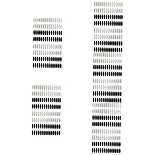 Gadpiparty 5 Sätze Kunststoff Sicherheitsverschlüsse Kordelstopper Buckle Für Schmuckherstellung Schwarze Und Weiße Für Diy Projekte Und Handwerk 100 Stück * 5 von Gadpiparty