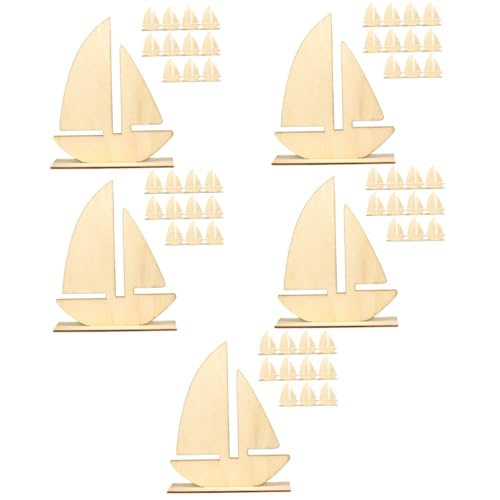 Gadpiparty 5 Sätze Malen Ton Grundplatte Formen Floß Dekoration Deko Boote Segelboot Für Blanko Küsten Holz Unlackiert Graffiti Chips Graffiti Accessoire Holz Khaki 12 Stück * 5 von Gadpiparty