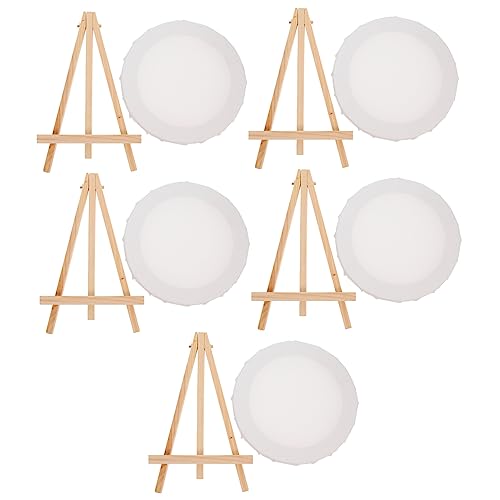 Gadpiparty 5 Sätze Mini Staffelei Holz mit Runden Keilrahmen und DIY Malset für Öl Acryl und Gouachefarben Stabiler Dreibein Staffelei für Hobbykünstler und Kreative Gadpiparty 5 Sätze Mini Staffelei Holz mit Runden Keilrahmen und DIY Malset für Öl Acryl und Gouachefarben Stabiler Dreibein Staffelei für Hobbykünstler und Kreative von Gadpiparty