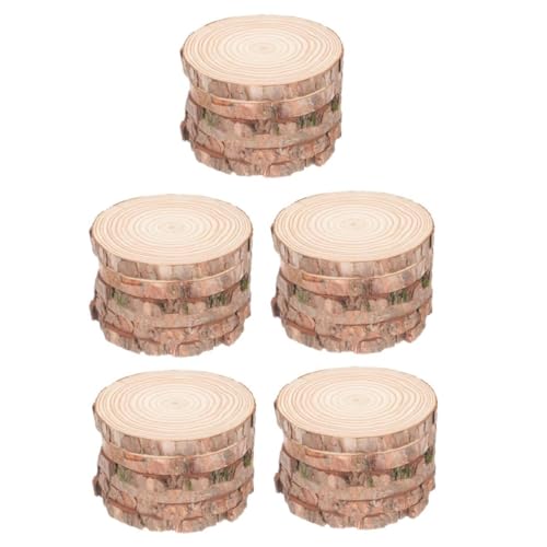 Gadpiparty 5 Sätze Natur Holzscheiben Unvollendete Runde Holzscheiben Für Diy Bastelarbeiten Für Untersetzer Und Dekorationen 6 Stück * 5 von Gadpiparty