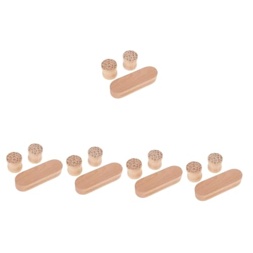 Gadpiparty 5 Sätze Praktischer Holzklöppel Quilter Nähen Quiltwerkzeuge Naht Quiltlineal Nähzubehör Quilten Drücken Stich Quiltvorräte Quiltblock Aus Holz Beige von Gadpiparty
