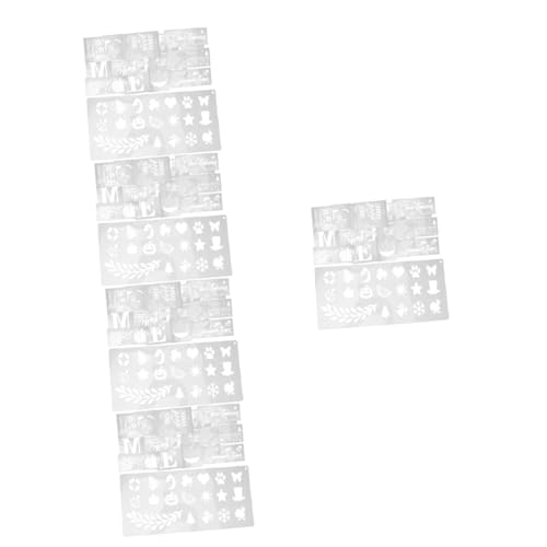 Gadpiparty 5 Sätze Schablonen Teiliges Wiederverwendbare Malvorlagen Für Diy Projekte Dekorative Stencils Für Wände Und Bastelarbeiten Für Kreidefarben 26 Blätter * 5 von Gadpiparty