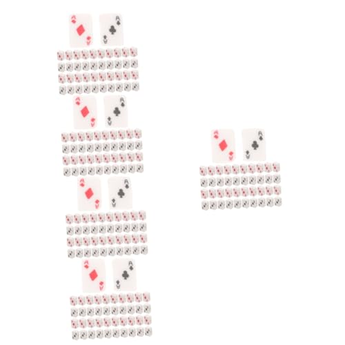 Gadpiparty 5 Sätze Spielkartenperlen Runden Lose Machen Abstandshalter Form Herstellung Poker Perlen Für Schmuckhersteller Spielkartenanhänger Spacer Basteln Polymer-ton 100 Stück * 5 von Gadpiparty