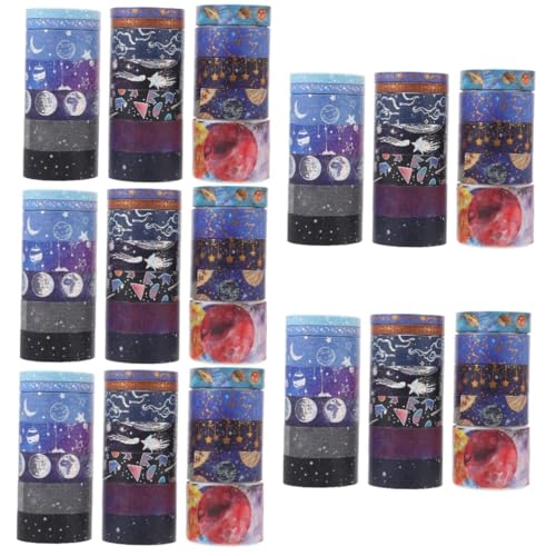 Gadpiparty 5 Sätze Tape Set Handwerk Dünnes Washi-tape Mehrzweck-washi-tape Scrapbook-klebebänder Selber Machen Vintage Washi Tape Hochwertiges Japanisches Papier 19 Rollen * 5 von Gadpiparty