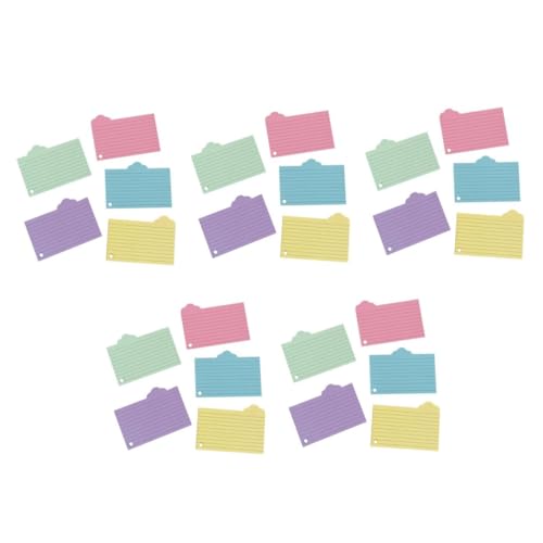 Gadpiparty 5 Sätze Vokabelheft Aus Notizpapier Flashcard Lernen Material Ungefüttert Rosa Mit Leere Karteikarten Lernkarten Registerkarten Für Karteikarten 125 Blätter * 5 von Gadpiparty