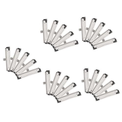 Gadpiparty 5 Sätze Zwischenablage Mit Stifthalter Clips Für Dokumenttafeln Schwarze Zwischenablage Veranstalter Aluminium Klemmbretter Plattenclips Board-clip-halter Metall Silber 5 Stück * 5 von Gadpiparty