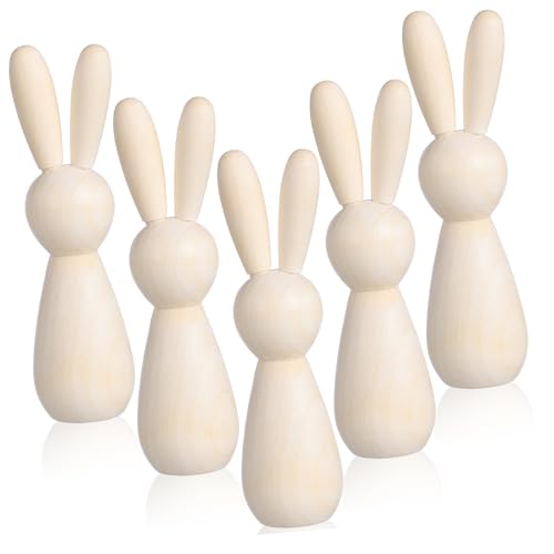Gadpiparty 5 Stück Block Holz Kaninchendekorationen frühlingsdeko für zu hause Hase Kind Osterdekor Party Aber unvollendetes Holzhandwerk Kaninchen- für zu Hause Bunny Craft Beige Gadpiparty 5 Stück Block Holz Kaninchendekorationen frühlingsdeko für zu hause Hase Kind Osterdekor Party Aber unvollendetes Holzhandwerk Kaninchen- für zu Hause Bunny Craft Beige von Gadpiparty