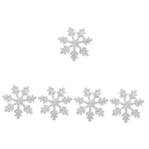 Gadpiparty 5 Stück Cartoon-kleidungsflecken Partydekorationen Weihnachten Kunstschnee Schneeflocke Strass Schneeflocken-applikation Schneeflocken-aufnäher Strasssteine von Gadpiparty