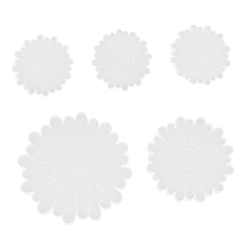 Gadpiparty 5 Stück DIY Silikonform Untersetzer Epoxidharz Formen Daisy Design und Leicht zu Reinigen für Bastelprojekte und Gadpiparty 5 Stück DIY Silikonform Untersetzer Epoxidharz Formen Daisy Design und Leicht zu Reinigen für Bastelprojekte und von Gadpiparty
