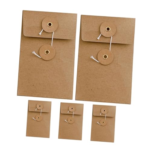 Gadpiparty 5 Stück Datenaufbewahrungstasche Vintage Hochzeitsumschläge DIY Umschlag Dateiumschlag Ordner Dokumentenumschläge Rechnungsumschläge Umschläge Zum Organisieren Von Papier von Gadpiparty