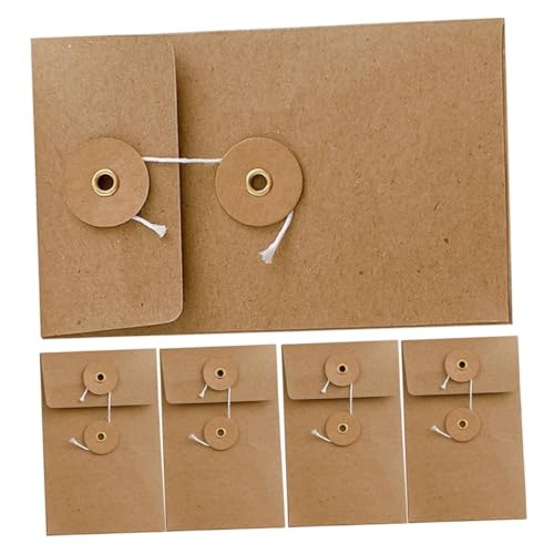 Gadpiparty 5 Stück Datenaufbewahrungstasche Vintage Hochzeitsumschläge Münzumschläge Grußkartenumschläge Quadratische Kleine Umschläge Party Ankündigungsumschläge Taschenumschläge von Gadpiparty