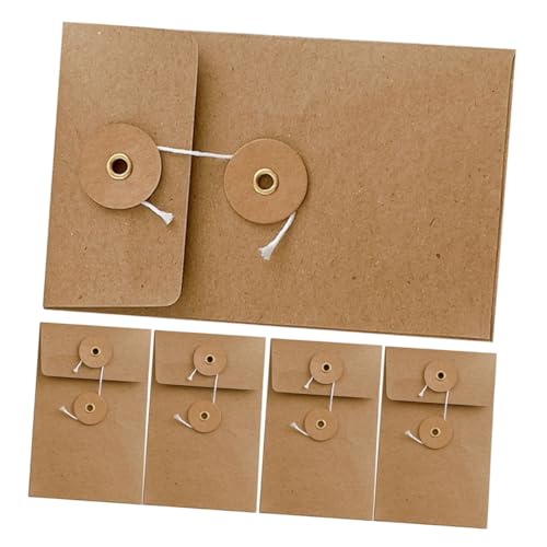 Gadpiparty 5 Stück Datenaufbewahrungstasche Vintage Hochzeitsumschläge Organizer Umschläge Rechnungsumschläge Umschläge Zum Organisieren DIY Umschlag Braunes Papier von Gadpiparty