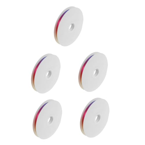 Gadpiparty 5 Stück Doppelseitiges Satinband mit Farbverlauf Regenbogen Polyesterband Weich Vielseitig für Diy Basteln Geschenkverpackung Modeakzent Gadpiparty 5 Stück Doppelseitiges Satinband mit Farbverlauf Regenbogen Polyesterband Weich Vielseitig für Diy Basteln Geschenkverpackung Modeakzent von Gadpiparty