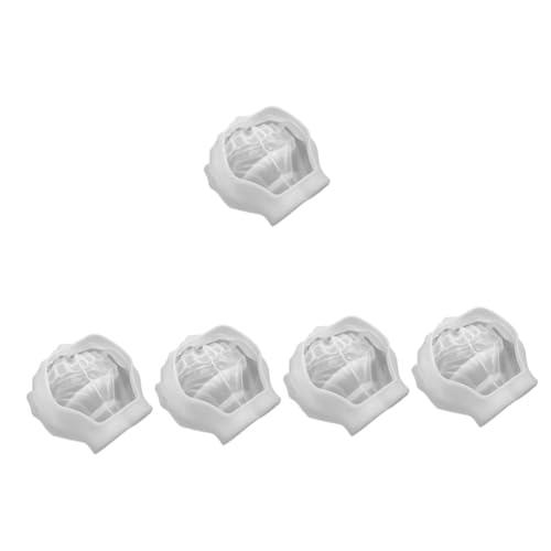 Gadpiparty 5 Stück Epoxidform Blumentopfform Schlüssel handgeformte Gussform Schimmelherstellung Fondant Ovale Silikonform Handgeformte Form aus Epoxidharz DIY Handform Geleeformen Kieselgel von Gadpiparty