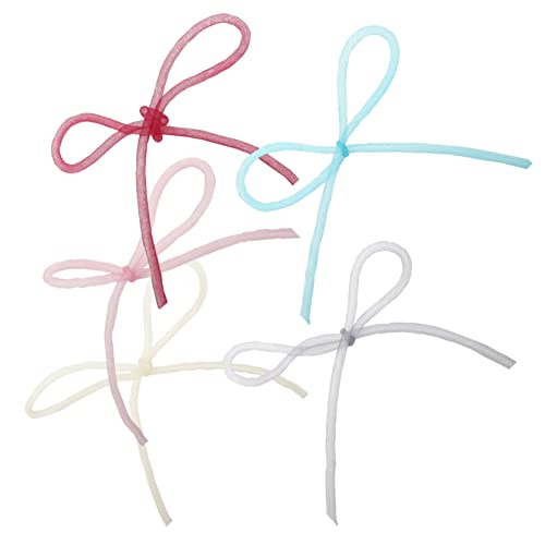 Gadpiparty 5 Stück Handgefertigte Nylon Maschenrohre für DIY Haaraccessoires Teiliges Kreative Schmuckherstellung und Bastelprojekte von Gadpiparty