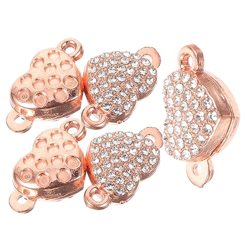 Gadpiparty 5 Stück Herzförmige Magnetverschluss Schmuckverschlüsse Metall für DIY Armbänder Legierungsmaterial Rosegold Zubehör für und Armbänder Praktische und Stilvolle Verschlüsse Gadpiparty 5 Stück Herzförmige Magnetverschluss Schmuckverschlüsse Metall für DIY Armbänder Legierungsmaterial Rosegold Zubehör für und Armbänder Praktische und Stilvolle Verschlüsse von Gadpiparty