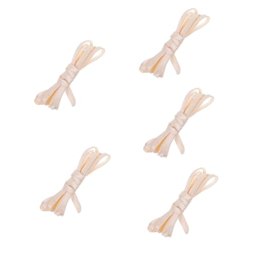 Gadpiparty 5 Stück Hochzeitszubehör Brautkleid Zubehör Hochzeitskleid Schleife Brautmode Rückenband Kleid Schnürung für Frauen elegant Brautkleid-Rückenbänder Hochzeitskleid-Sling Stoff von Gadpiparty