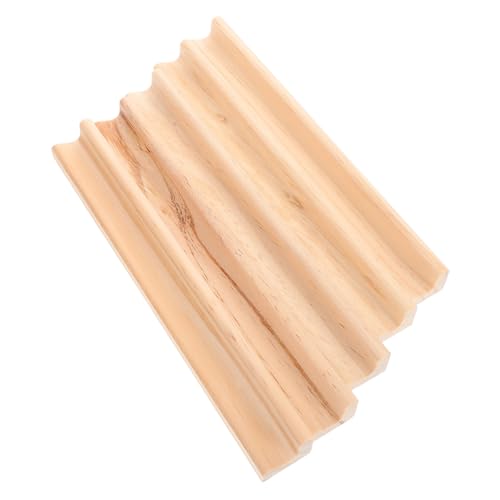 Gadpiparty 5 Stück Holz Domino Halter Racks aus Kiefernholz Stabile Ablage für Mexican Train Domino Spiele und Buchstaben Spielsteine Eleganter Organizer für Spielzubehör von Gadpiparty