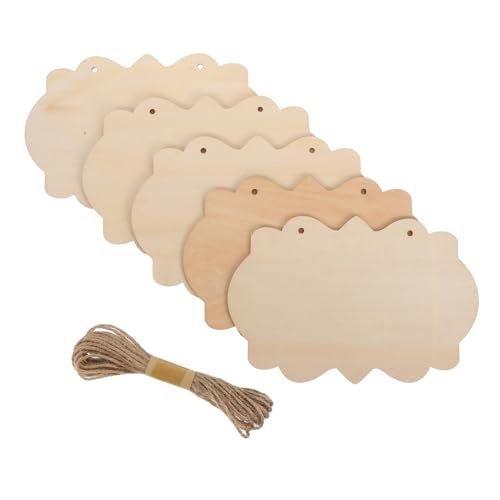 Gadpiparty 5 Stück Holztafeln zum Aufhängen Blanko Holzschilder mit Juteseil Unbemalte Holzplatten für DIY Kunst Malerei Beschriftung Tür und Wanddekoration Gadpiparty 5 Stück Holztafeln zum Aufhängen Blanko Holzschilder mit Juteseil Unbemalte Holzplatten für DIY Kunst Malerei Beschriftung Tür und Wanddekoration von Gadpiparty