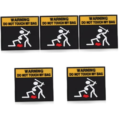 Gadpiparty 5 Stück Kleber Caution Patch Gestickter Warn Patch für Kleidung und Rucksäcke Kreativer Diy Aufnäher Twill Material für Designs und Persönliche Ausdrucksweise Gadpiparty 5 Stück Kleber Caution Patch Gestickter Warn Patch für Kleidung und Rucksäcke Kreativer Diy Aufnäher Twill Material für Designs und Persönliche Ausdrucksweise von Gadpiparty