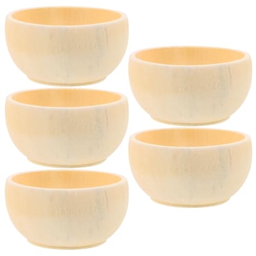 Gadpiparty Miniatur-holzschalen Zum Basteln 5 Stück Unbemalte Schalen Für Jungen Und Mädchen Gadpiparty Miniatur-holzschalen Zum Basteln 5 Stück Unbemalte Schalen Für Jungen Und Mädchen von Gadpiparty