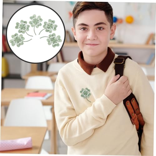 Gadpiparty 5 Stück Kleine Kleeblatt Bügelflicken Strapazierfähige Aufnäher aus Stoff Cartoon Applikationen für Jacken Shirts Hüte Einfach zu Befestigen für Patricks Day Kleidung Gadpiparty 5 Stück Kleine Kleeblatt Bügelflicken Strapazierfähige Aufnäher aus Stoff Cartoon Applikationen für Jacken Shirts Hüte Einfach zu Befestigen für Patricks Day Kleidung von Gadpiparty