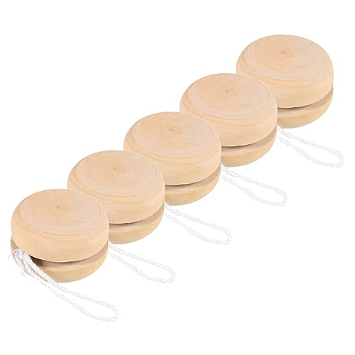 Gadpiparty 5 Stück Kreative Diy Yo Yo Bälle Holz Unbemalte Holzspielzeuge für Bastelprojekte und Partydekoration für Kreativität und Malen Gadpiparty 5 Stück Kreative Diy Yo Yo Bälle Holz Unbemalte Holzspielzeuge für Bastelprojekte und Partydekoration für Kreativität und Malen von Gadpiparty