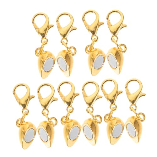 Gadpiparty 5 Stück Liebesmagnetkabel Schnalle Magnetverschlüsse Schmuck Schließe Kettenverschluss ersetzen Magnetverschluss für armband selber machen Kupferlegierung Golden Gadpiparty 5 Stück Liebesmagnetkabel Schnalle Magnetverschlüsse Schmuck Schließe Kettenverschluss ersetzen Magnetverschluss für armband selber machen Kupferlegierung Golden von Gadpiparty