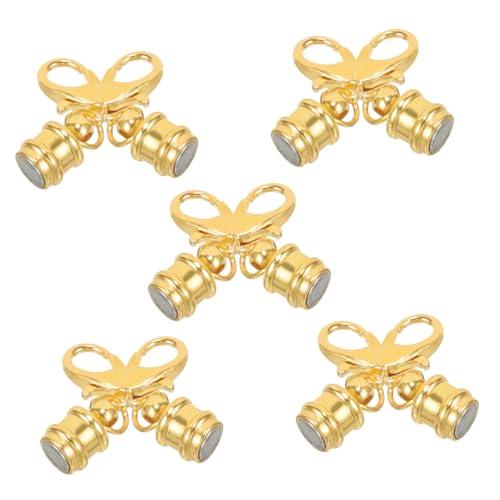 Gadpiparty 5 Stück Magnetverschluss für Armbänder und Dekorative Kupferverschlüsse Einfache Anwendung Glänzende für DIY Schmuckprojekte Gadpiparty 5 Stück Magnetverschluss für Armbänder und Dekorative Kupferverschlüsse Einfache Anwendung Glänzende für DIY Schmuckprojekte von Gadpiparty