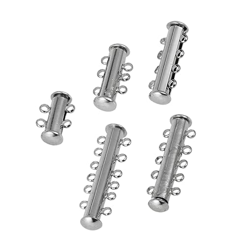 Gadpiparty 5 Stück Perlenschale Schmuck Halskette Magnetischer Schlauchverschluss Schmuckherstellung Schmuckzubehör von Gadpiparty