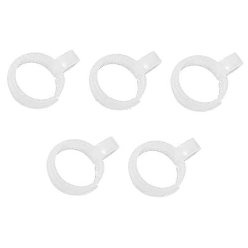 Gadpiparty 5 Stück Rolle Gerollte Stoffschnalle Karte Kreuzstich Extra Stoffhalter Stickclip Kreuzstichzubehör Nähklammern Stichklammer Handarbeit Stoffhalter Weißer Kunststoff von Gadpiparty