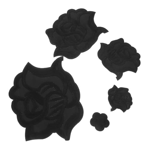 Gadpiparty 5 Stück Rosenaufnäher zum Aufbügeln Schwarzer Patch Rosenblumenfleck Flicken aufnähen Aufnäher für Vintage-Kleidung Rosenflecken Schuh Patch Flicken für Kleidung Baumwolle Black Gadpiparty 5 Stück Rosenaufnäher zum Aufbügeln Schwarzer Patch Rosenblumenfleck Flicken aufnähen Aufnäher für Vintage-Kleidung Rosenflecken Schuh Patch Flicken für Kleidung Baumwolle Black von Gadpiparty